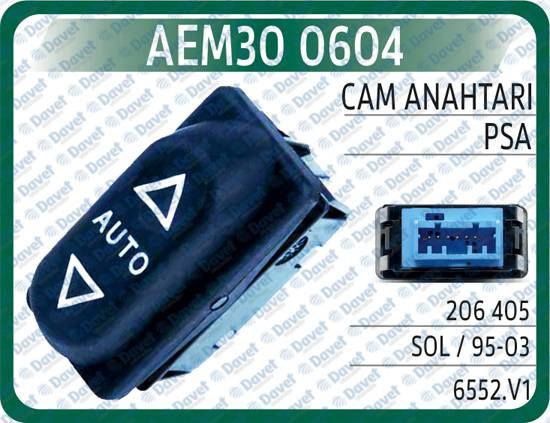 AEM 300604 Cam Anahtari P206 P405 Sol   95-03